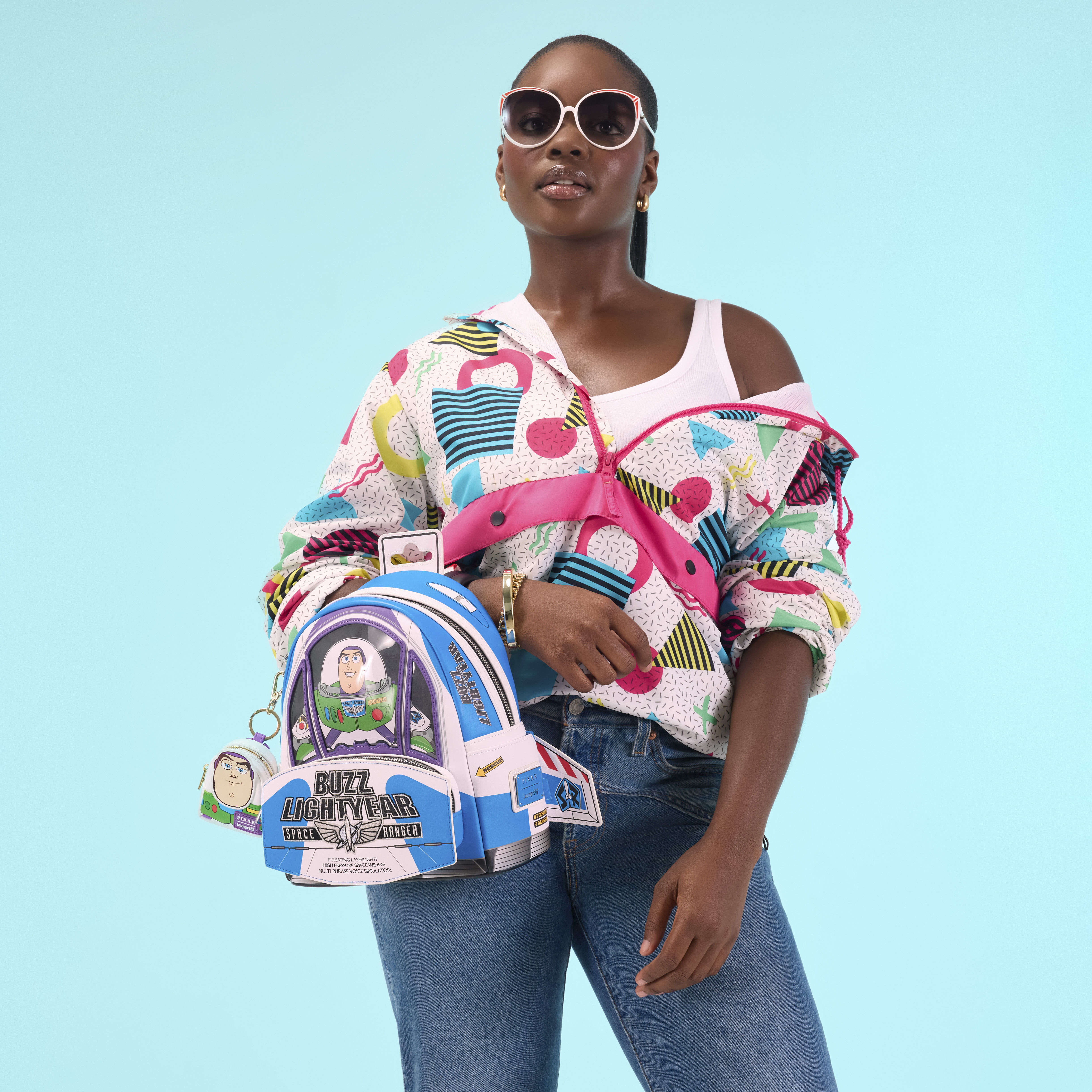 ラウンジフライ トイストーリー 30周年　バッグチャーム　Loungefly Toy Story 30th Anniversary Mystery Mini Backpack Keychain Charm